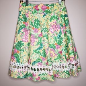 Lilly Pulitzer Lemon Sorbet Yellow Paradise Skirt